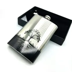 کادویی قمقمه جیبی استیل تک مدل درخت زندگی کد 56