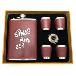 ست قمقمه جیبی چرم girls night out کد 215