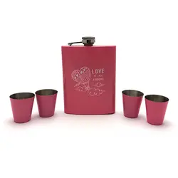 ست قمقمه جیبی طرح Love کد 202