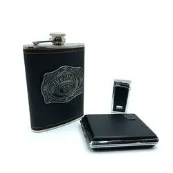 ست قمقمه جیبی ، جا سیگاری و فندک کد 244