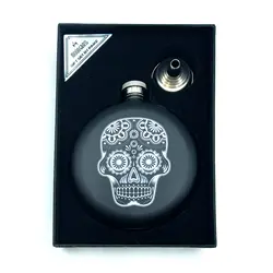 قمقمه جیبی تک استیل مدل جمجمه کد a82