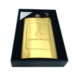 قمقمه جیبی تک استیل مدل جانی واکر کدa76