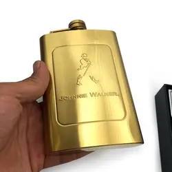 قمقمه جیبی تک استیل مدل جانی واکر کدa76