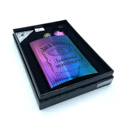 قمقمه جیبی تک استیل مدل جک دنیلز کد a73