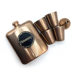 ست قمقمه جیبی چهار شات مدل hennessy کد d338