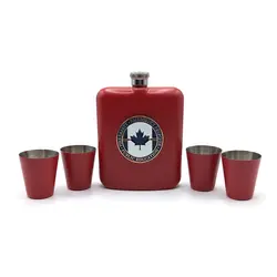 ست قمقمه جیبی چهار شات مدل کانادا کدd337