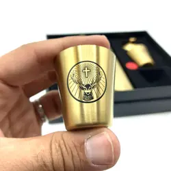 ست قمقمه جیبی 2 شات جاگرمایستر 270cc کد b382