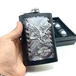 ست قمقمه جیبی 2 شات هارلی دیویدسون 270cc کد 379