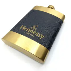 ست قمقمه جیبی 2 شات طلایی آسفالتی هنسی 270cc کدb378