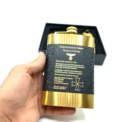 ست قمقمه جیبی 2 شات طلایی آسفالتی آلمان نازی 270cc کد b377