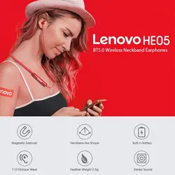 هندزفری بلوتوث گردنی LENOVO 💯%ORGINAL
