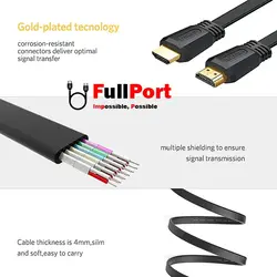کابل HDMI یوگرین V2.0-4Kمدل ED015-70159 طول 2 متر