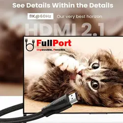 کابل HDMI یوگرین V2.1-8Kمدل HD140-80403 طول 2 متر