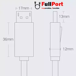 کابل Display کی نت V1.4-4K مدل K-CDPDP015 طول 1.5 متر