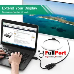 مبدل Display به VGA یوگرین مدل DP109-20415