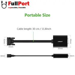 مبدل (1+24)DVI-D Dual Link به VGA یوگرین مدل MM108-40259