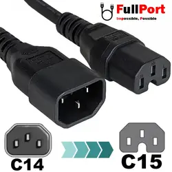 کابل برق بک تو بک C14-C15 گیگافلکس با طول 1.5 متر