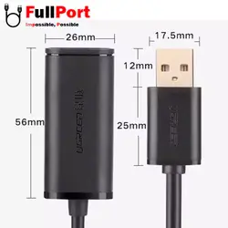 کابل افزایش طول 10 متری USB2.0 برند یوگرین مدل US121*10321