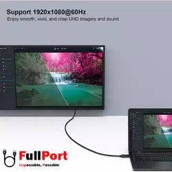 کابل Display به HDMI ونتولینک V1.2-4K طول 1.5 متر