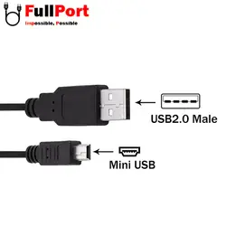 کابل USB Mini 5Pin با سوکت 90 درجه طول 20 سانتیمتری