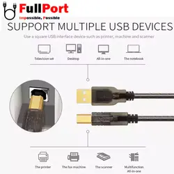 کابل پرینتر طول 15 متری USB2.0 برند دی نت