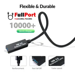 کابل افزایش طول 15 متری USB3.0 برند فرانت مدل FN-U3CF150
