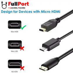 کابل Micro HDMI کی نت پلاس V2.0-4K مدل KP-CHM2018 طول 1.8 متر