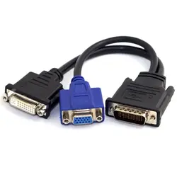 مبدل (59Pin)DVI به VGA+DVI دوتایی مدل DMS-59