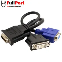 مبدل (59Pin)DVI به VGA+DVI دوتایی مدل DMS-59