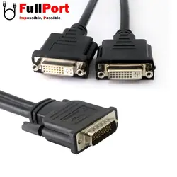 مبدل (59Pin)DVI به DVI 24+5 دوتایی مدل DMS-59