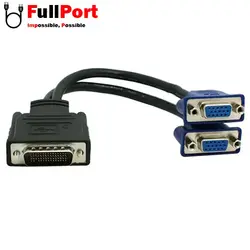 مبدل (59Pin)DVI به VGA دوتایی مدل DMS-59