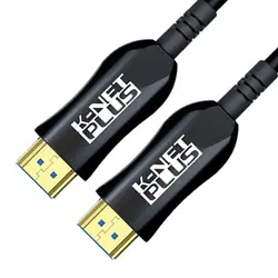 کابل HDMI کی نت پلاس V2.0-4K مدل KP-CHAOC900 طول 90 متر (فیبر نوری)