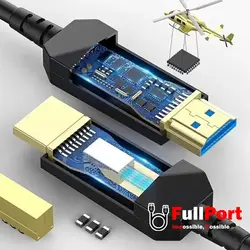 کابل HDMI کی نت پلاس V2.0-4K مدل KP-CHAOC600 طول 60 متر (فیبر نوری)