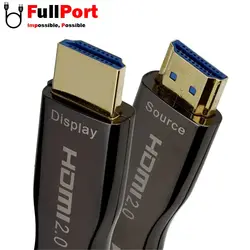 کابل HDMI کی نت پلاس V2.0-4K مدل KP-CHAOC500 طول 50 متر (فیبر نوری)