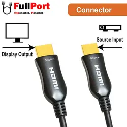 کابل HDMI کی نت پلاس V2.0-4K مدل KP-CHAOC300 طول 30 متر (فیبر نوری)