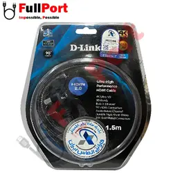 کابل HDMI دی لینک V2.0-4Kمدل HCB-4AABLBR-1-5 طول 1.5 متر