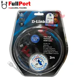 کابل HDMI دی لینک V2.0-4Kمدل HCB-4AABLBR-3 طول 3 متر