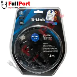 کابل HDMI دی لینک V2.0-4Kمدل HCB-4AABLBRR-1-8 طول 1.8 متر