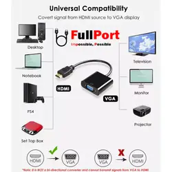 مبدل HDMI به VGA کی نت مدل HD1