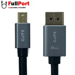 کابل Mini Display به Display 8K@60Hz بافو مدل BF-2684C طول 2 متر