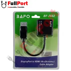 مبدل Display به HDMI 4K@60Hz بافو مدل BF-2662