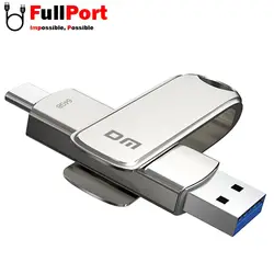 فلش دی ام مدل DM PD189 OTG 2 In 1 Type C USB3.1 با ظرفیت 32 گیگابایت