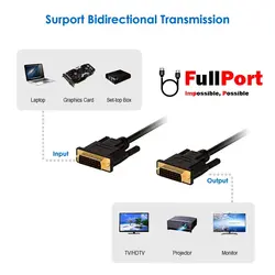 کابل DVI-D (24+1) Dual Link تی پی لینک طول 20 متر