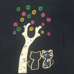 تیشرت آستین سرخود زنانه | مدل دوگربه | کد 116 - فروشگاه اینترنتی سنبل کالا