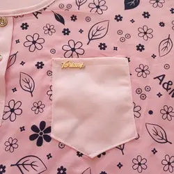 تیشرت آستین سرخود زنانه | مدل گل و برگ | کد 115 - فروشگاه اینترنتی سنبل کالا