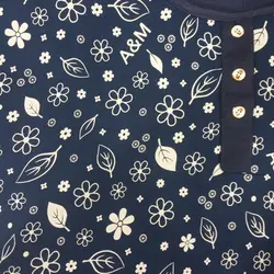 تیشرت آستین سرخود زنانه | مدل گل و برگ | کد 115 - فروشگاه اینترنتی سنبل کالا