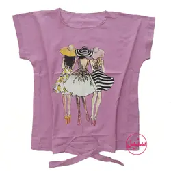 تیشرت آستین سرخود زنانه | مدل سه دختر | کد 113 - فروشگاه اینترنتی سنبل کالا