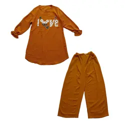 ست تونیک شلوار زنانه ابر و بادی با کشسانی زیاد | کد 101 - فروشگاه اینترنتی سنبل کالا