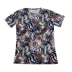 بلوز زنانه آستین کوتاه طرحدار کد 1-596 - فروشگاه اینترنتی سنبل کالا