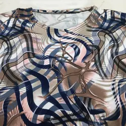 بلوز زنانه آستین کوتاه طرحدار کد 1-596 - فروشگاه اینترنتی سنبل کالا